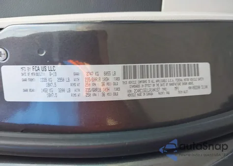 2020 Chrysler Pacifica Limited from USA, damaged, VIN 2C4RC1GG1LR104157